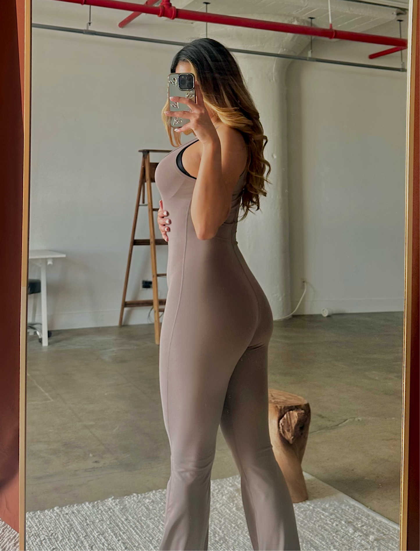 In Comfort Jumpsuit (Mocha)