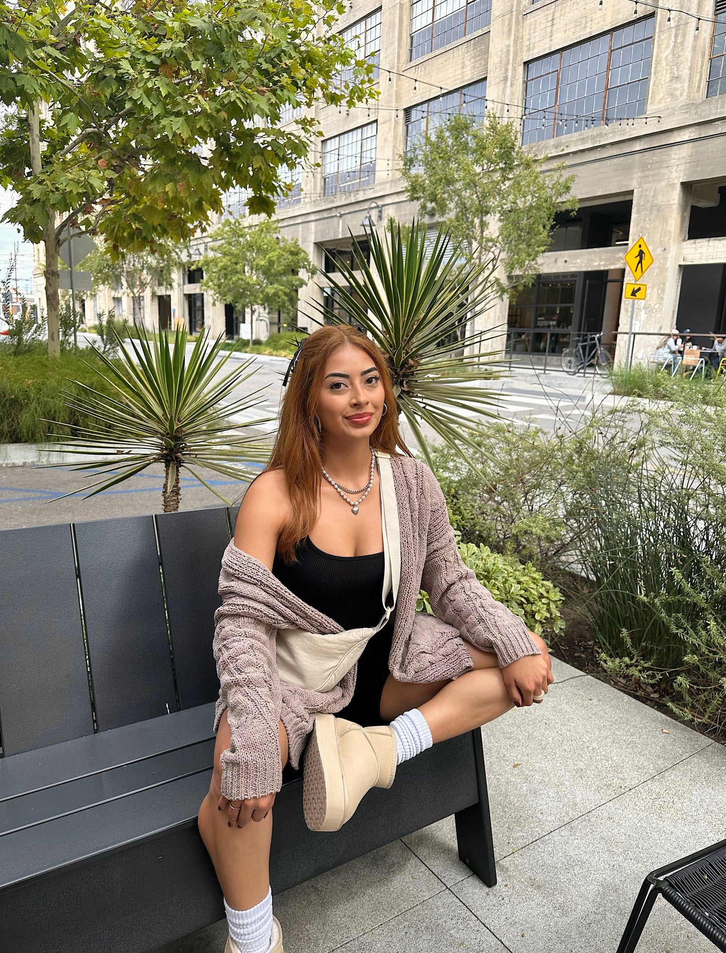 Day Lounge Cardigan (truffle)