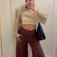 Alaia Gaucho Pants (Cafe)