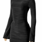 Bells Bell Sleeve Dress (black)