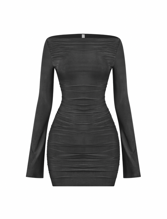 Bells Bell Sleeve Dress (black)