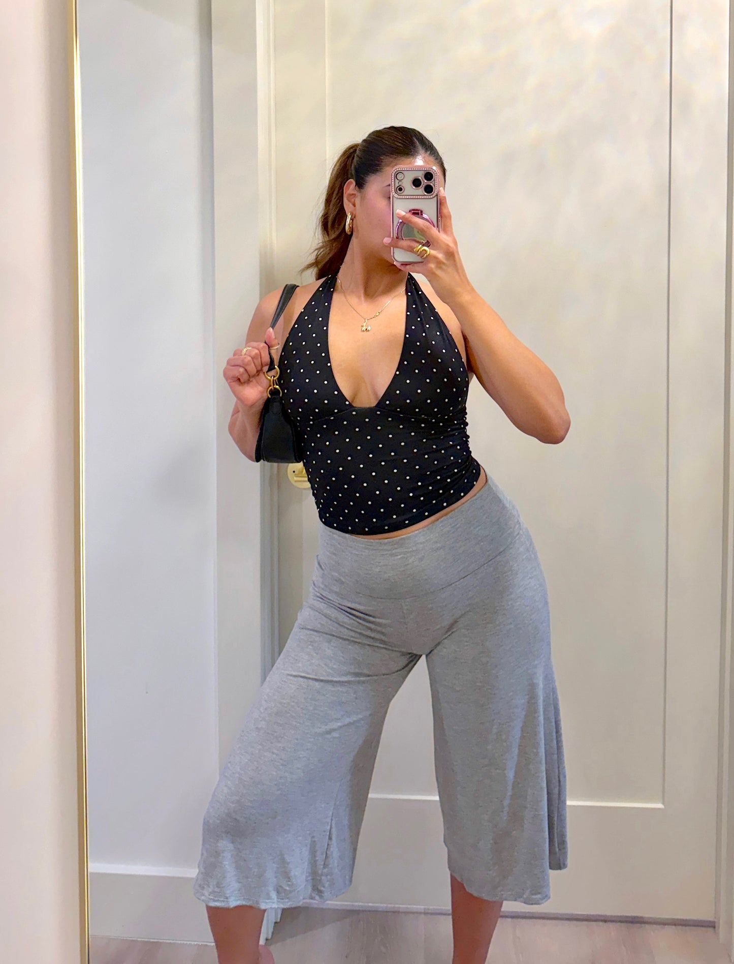 Alaia Gaucho Pants (Heather Grey)