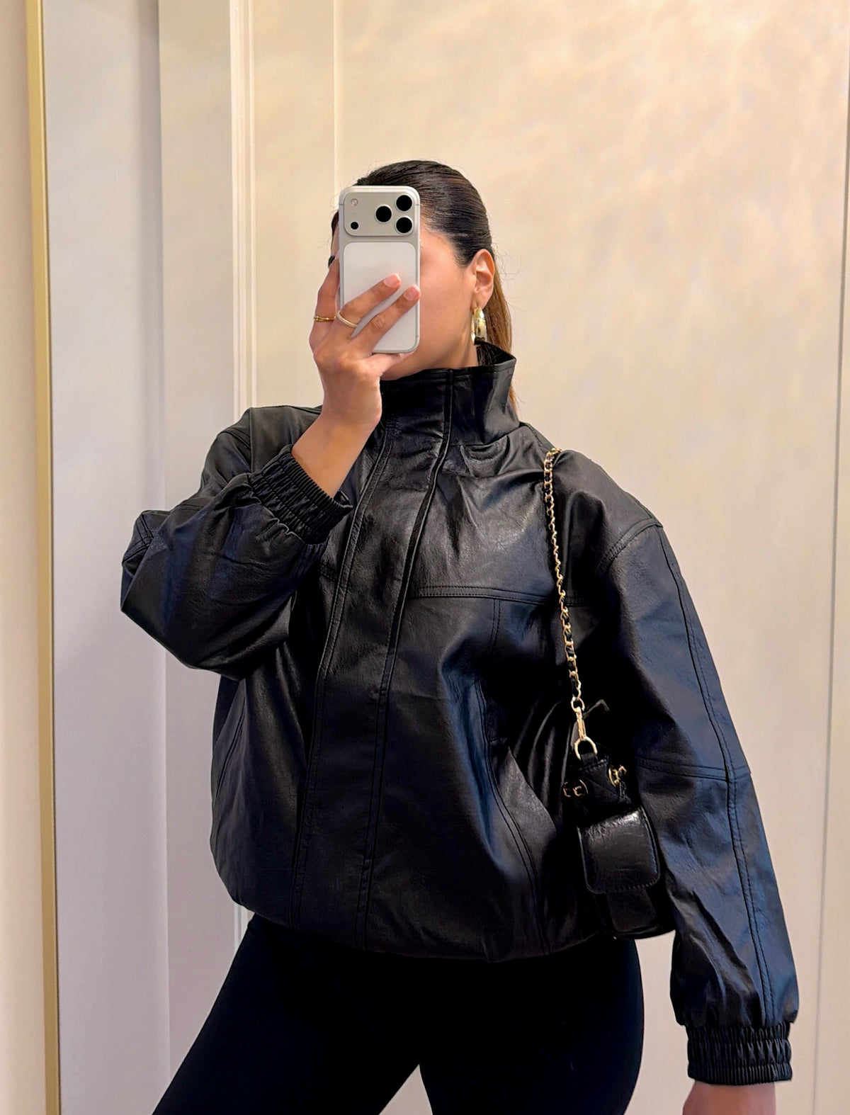 October Oversized Faux Jacket