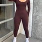 Ready to Lounge Jumpsuit (Chocolate)