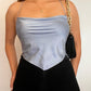 Slate cowl neck cami top