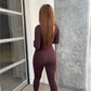 Ready to Lounge Jumpsuit (Chocolate)