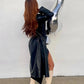 Black trench coat jacket
